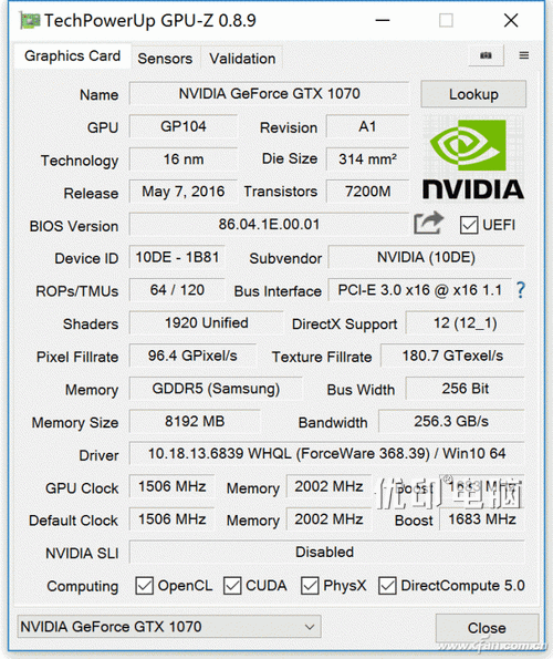 游戏主机必备知识，显卡GeForce RTX 3060 Laptop/1060/1660/1070/2060/2070/3060 GPU-Z图片