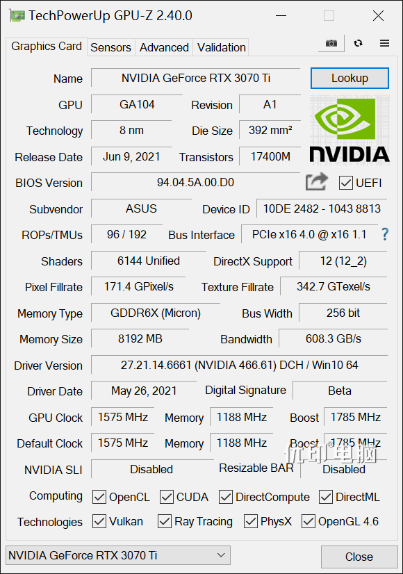 游戏主机必备知识，显卡GeForce RTX 3060 Laptop/1060/1660/1070/2060/2070/3060 GPU-Z图片